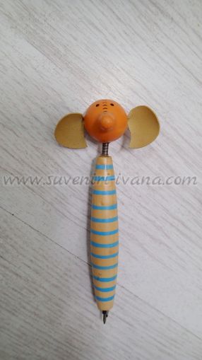 Детска дървена химикалка слонче 13,0 см.