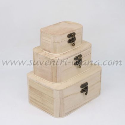 комплект дървени кутии елипса за декупаж и декорация