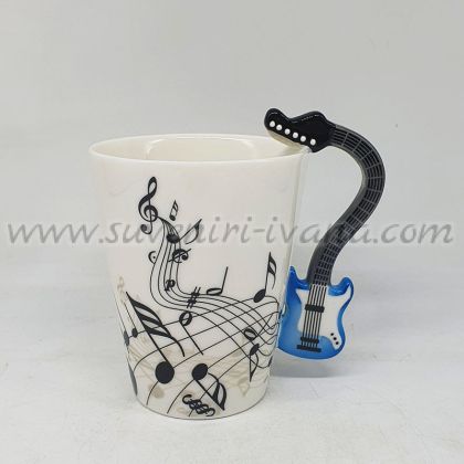 Чаша с дръжка електрическа китара подарък за музикант