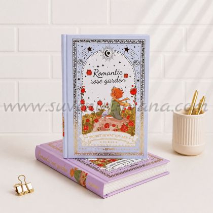 Луксозен тефтер Romantic Rose Garden с Малкия принц сред разцъфнали рози