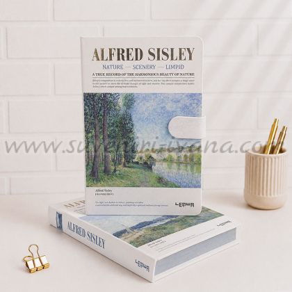 Арт тефтер Alfred Sisley с комбинирани страници и магнитна закопчалка