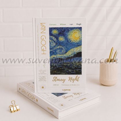 Тефтер Vincent van Gogh с репродукция на картината „Звездна нощ“