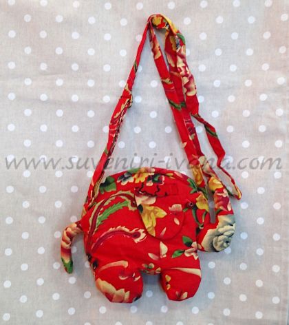 Чанта слонче от текстил с дълга дръжка за рамо 26,0 х 19,0 см.