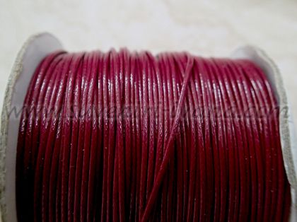 Шнур виненочервен промазан текстил 1 мм
