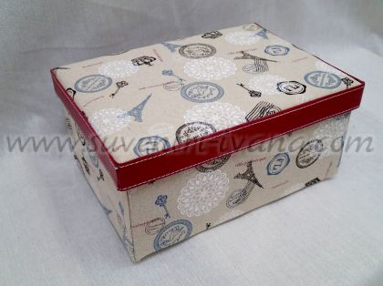 опаковъчна кутия с текстилно покритие 28 см