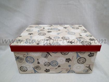опаковъчна кутия с текстилно покритие 39 см
