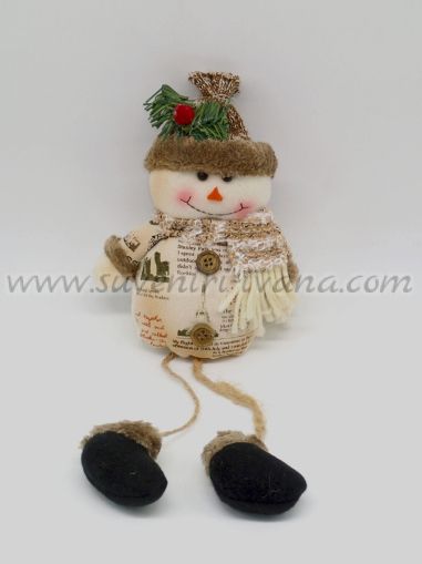 кукла снежен човек от текстил