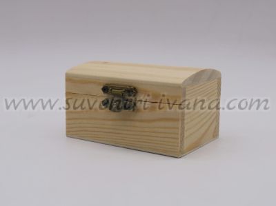 натурална дървена кутия за декупаж
