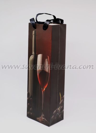 луксозна торбичка за подарък вино