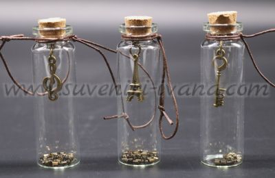 стъклени шишенца с винтидж елементи