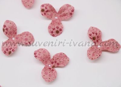 розово цветенце от текстил за украса