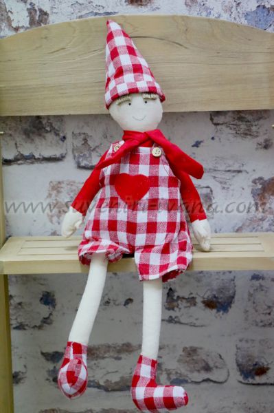 Текстилна кукла с дрешки-момченце