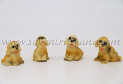 Фигурки за декорация кученца от полирезин
