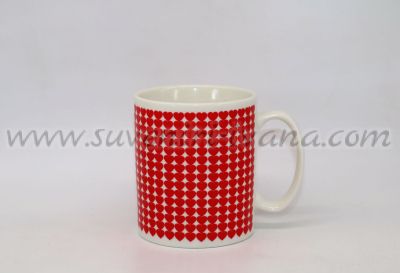 магическа чаша "I love you" с червени сърца