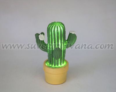 декоративен светещ кактус