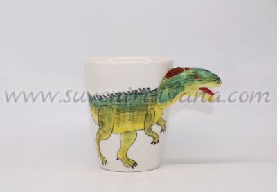 Керамична чаша динозавър, модел три