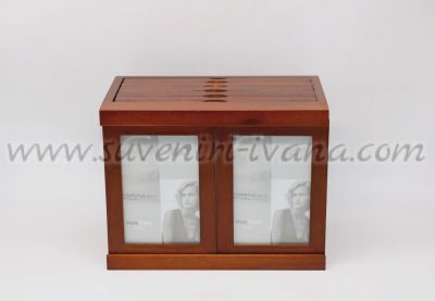 албум за снимки дървена кутия