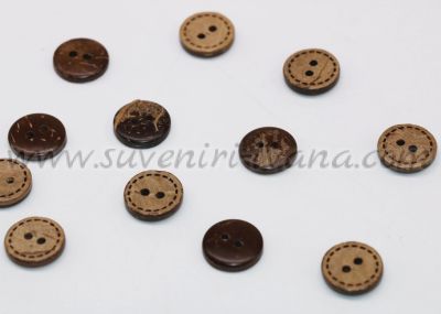 дървени кокосови копчета 12 мм 