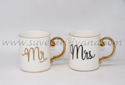 керамични чаши Mr и Mrs