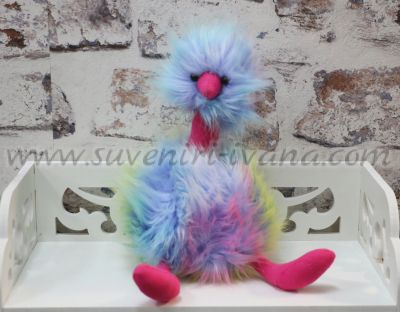 Текстилна играчка космато пиле, модел четири