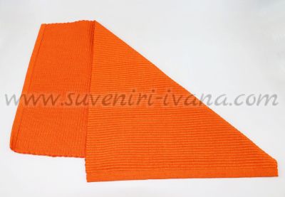 оранжева текстилна подложка за хранене и сервиране модел четири