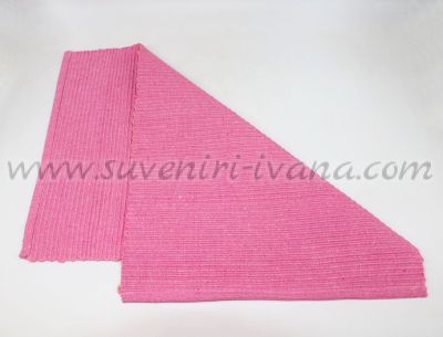 розова текстилна подложка за хранене и сервиране модел шест
