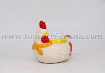 великденска декорация керамична кокошка