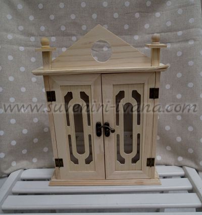 Дървена кутия за ключове 21,5 х 28,5 х 5,5 см.