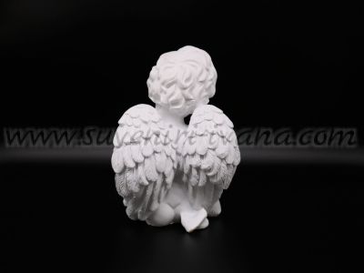 ангелче за декорация с гълъб на крачето