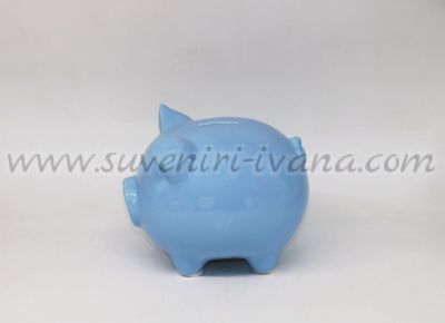 касичка прасе-blue piggy bank