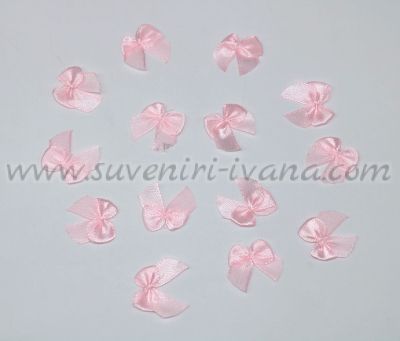 розови панделки за декорация 2,5 см.