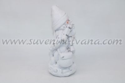 керамичен снежен човек за декорация
