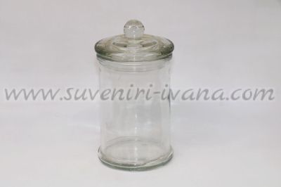 стъклен буркан за съхранение с капак с уплътнение