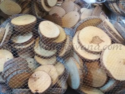 дървени кръгли шайби за декорация