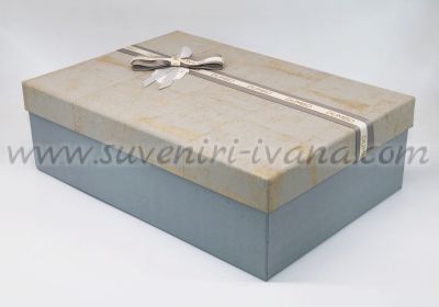 Комплект кутии за подаръци с панделка на капака, модел едно