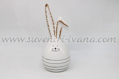 керамично яйце-зайче за декорация