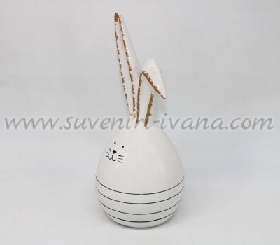 керамична фигурка за декорация зайче-яйце
