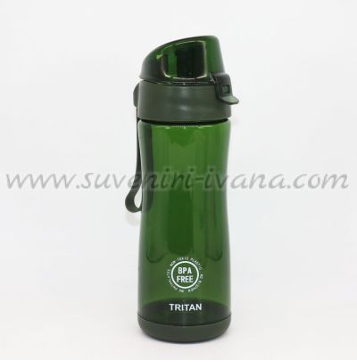 зелена бутилка за вода изработена от тритан