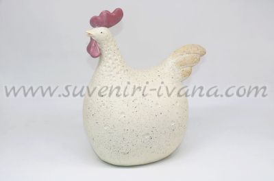Декоративна кокошка от полимерна смола