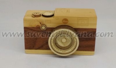дървен музикален фотоапарат