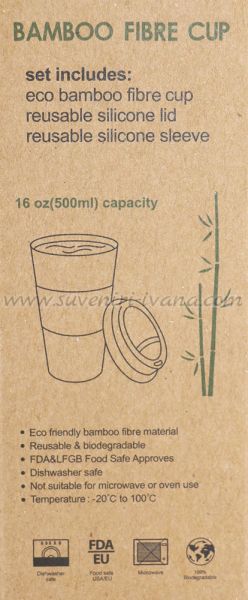 безвредна бамбукова чаша от биоразградими материали