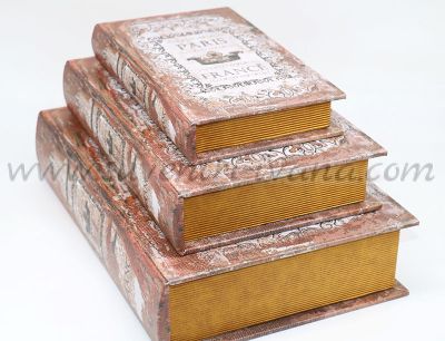 комплект дървени кутии-книги Париж