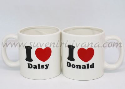 чаши за влюбени с патетата Donald and Daisy