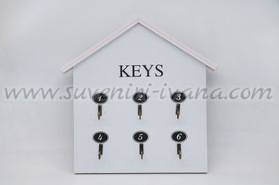 поставка за ключове с шест закачалки за ключове