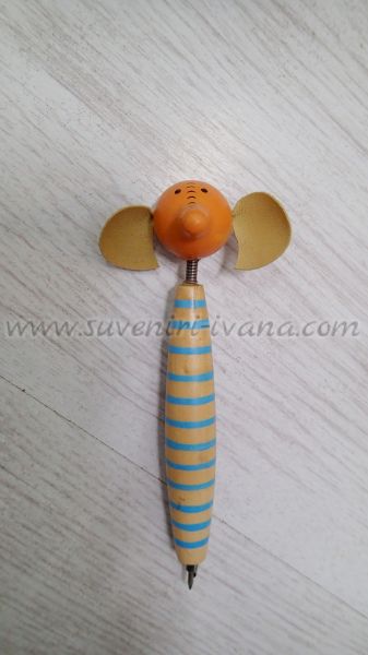 Детска дървена химикалка слонче 13,0 см.