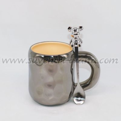 чаша за чай или кафе сив металик