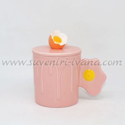 Забавна чаша за подарък с яйце, модел четири