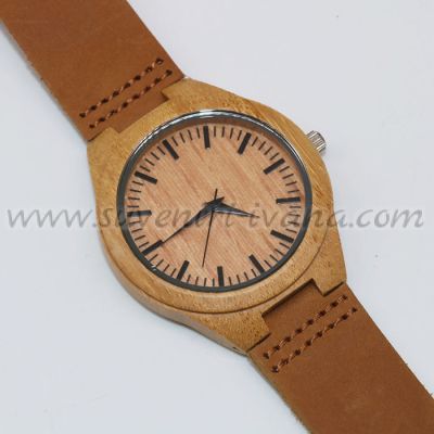 страхотен ръчен часовник от бамбуков материал