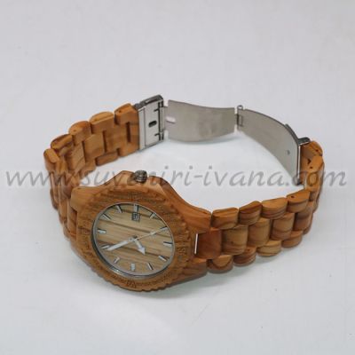 изящен подарък бамбуков часовник за ръка унисекс
