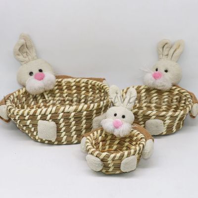 великденска декорация панери за яйца със зайче